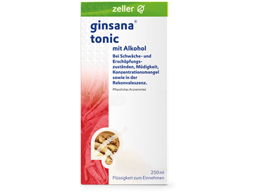 ginsana® tonic mit Alkohol