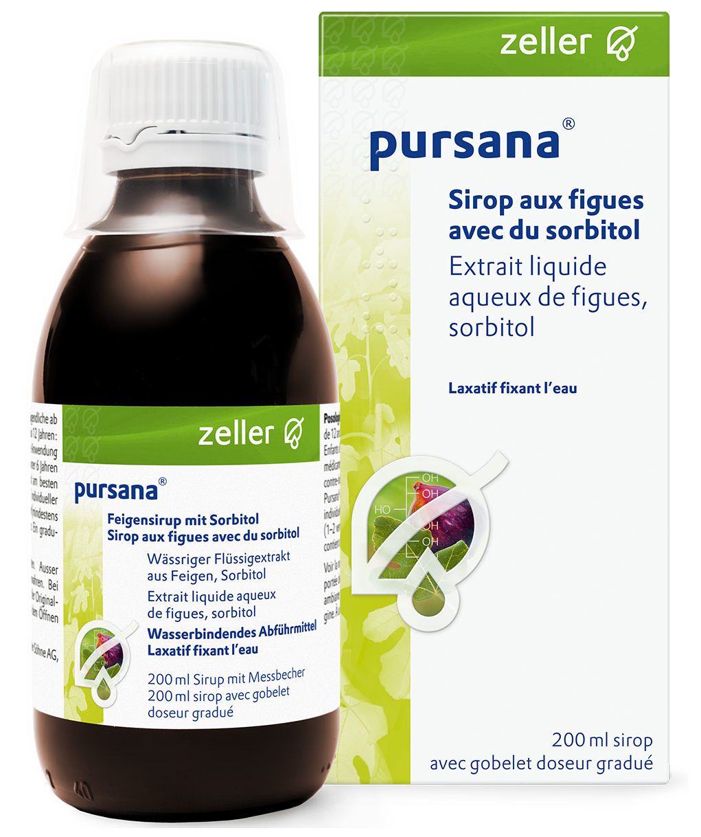 pursana® Sirop aux figues avec du sorbitol